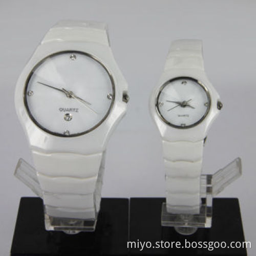 Ceramic couple watch with fashionable,fancy, novelty and beautiful, 2014 fashion
